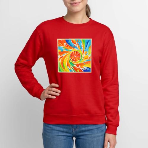 Citrus swirling Splash Design - Unisex Crewneck Sweatshirt