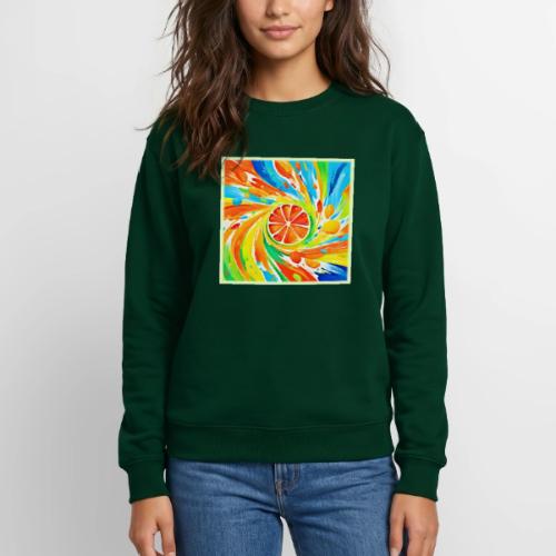 Citrus swirling Splash Design - Unisex Crewneck Sweatshirt