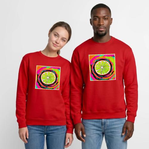 Lime Slice Pop Art - Unisex Crewneck Sweatshirt