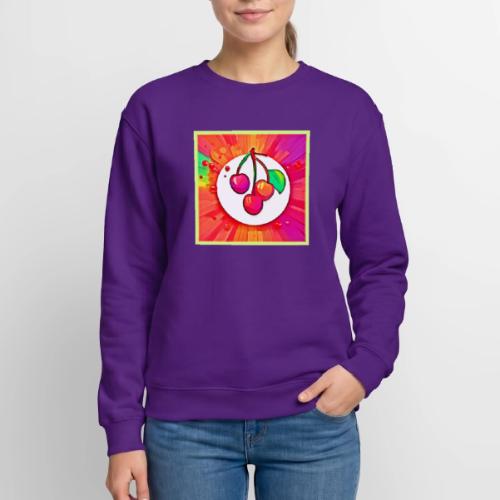 Cherry Pop Art Burst - Unisex Crewneck Sweatshirt