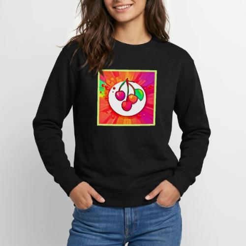 Cherry Pop Art Burst - Unisex Crewneck Sweatshirt
