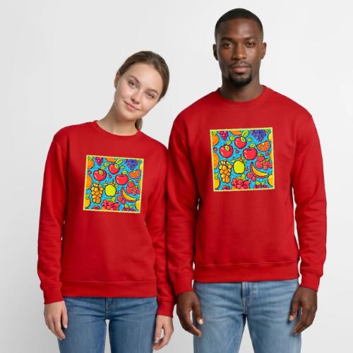 Fruitful Pattern Design - Unisex Crewneck Sweatshirt
