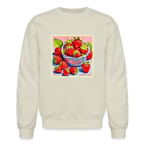 Fresh Strawberry Bowl - Unisex Crewneck Sweatshirt