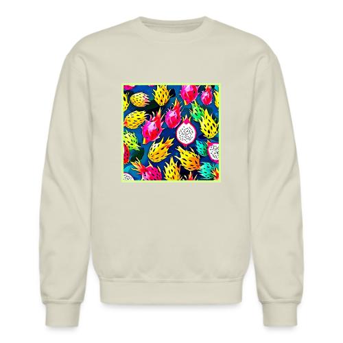 Dragon Fruit Pattern Art - Unisex Crewneck Sweatshirt