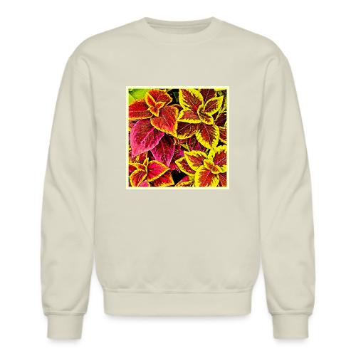 Coleus Leaf Burst Design - Unisex Crewneck Sweatshirt