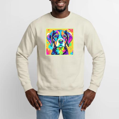 Rainbow Dog Portrait Design - Unisex Crewneck Sweatshirt