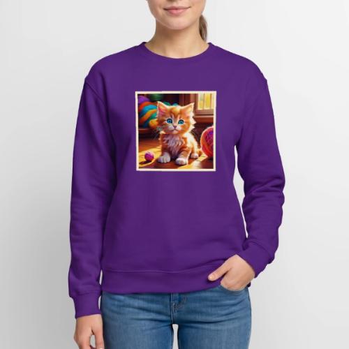 Cute Orange Kitten Art - Unisex Crewneck Sweatshirt