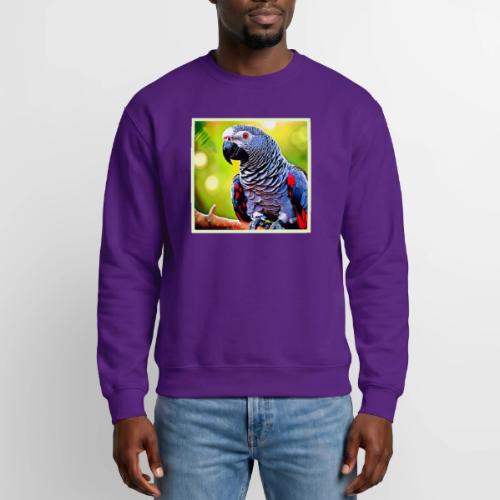 Talking African Grey Parrot - Unisex Crewneck Sweatshirt