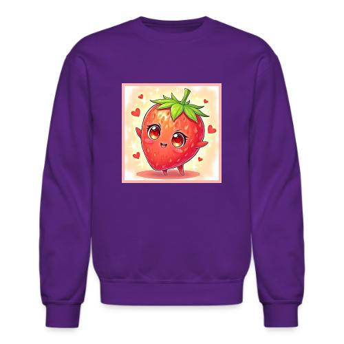 Adorable Sweet Strawberry Bliss - Unisex Crewneck Sweatshirt