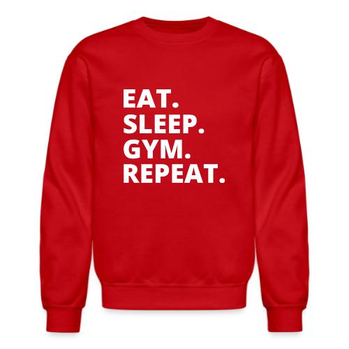 Eat Sleep Gym - Fitness Apparel & Workout Merch - Unisex Crewneck Sweatshirt