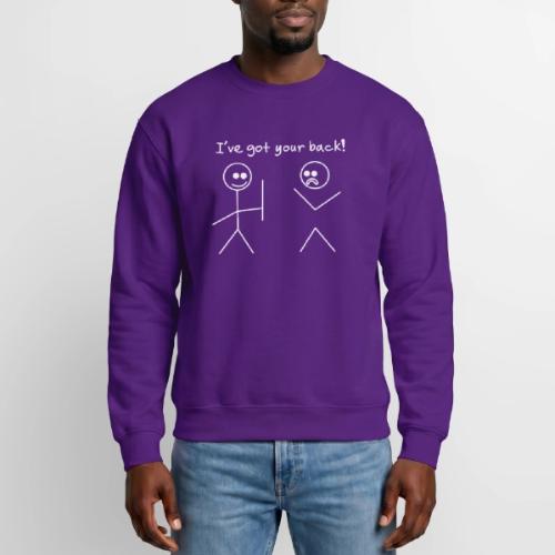 Got Your Back Stick Figure Design - Unisex Crewneck Sweatshirt