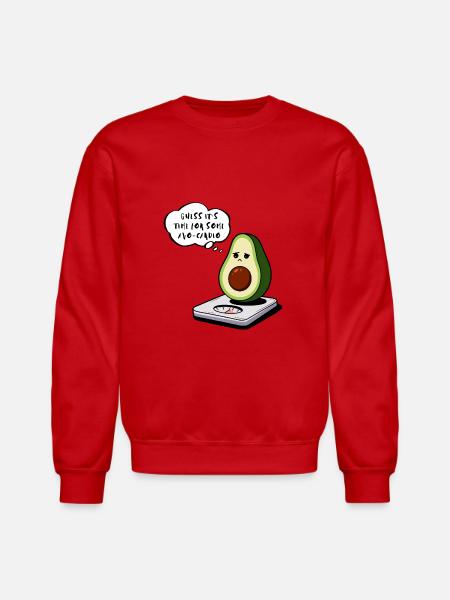 Avocado- Avo-cardio - Unisex Crewneck Sweatshirt - red