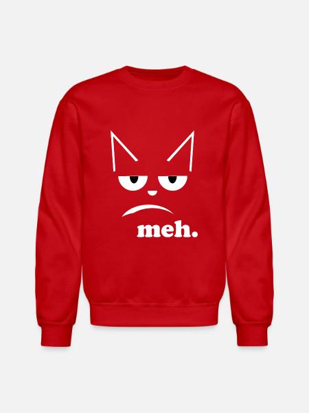meh - Unisex Crewneck Sweatshirt - red