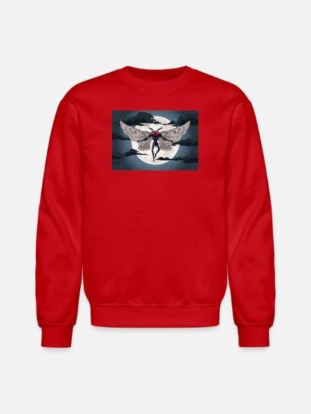 the mothman - Unisex Crewneck Sweatshirt - red
