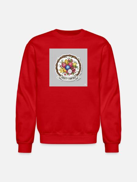 Fruity Fantasy Fruit Medley - Unisex Crewneck Sweatshirt - red