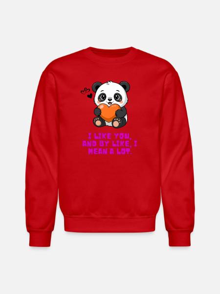 Liking Somebody - Unisex Crewneck Sweatshirt - red