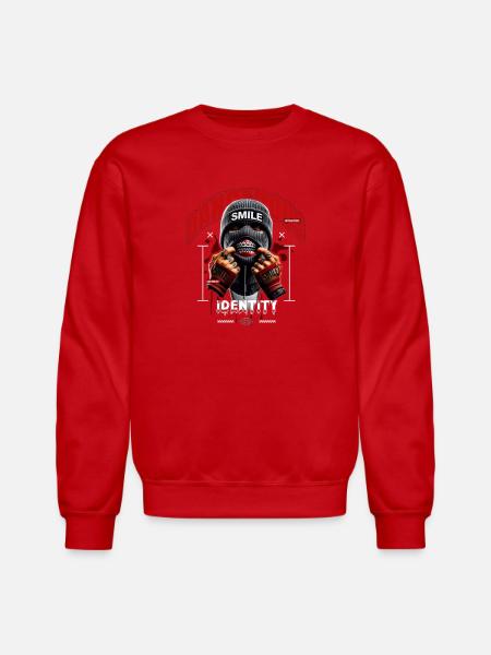 Grave Smile - Unisex Crewneck Sweatshirt - red