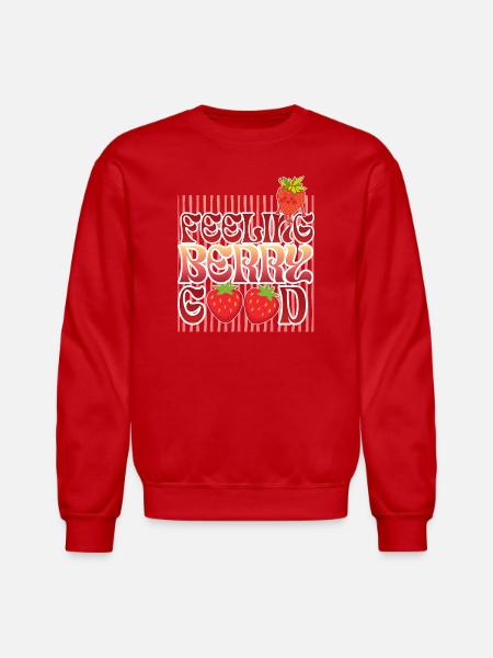 Feeling Berry Good - Unisex Crewneck Sweatshirt - red