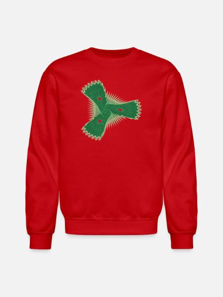 Der schüchterne Seestern – Fractal Art - Unisex Crewneck Sweatshirt - red
