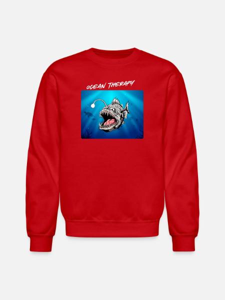 Ocean_Therapy - Unisex Crewneck Sweatshirt - red