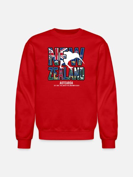 New_Zealand - Unisex Crewneck Sweatshirt - red