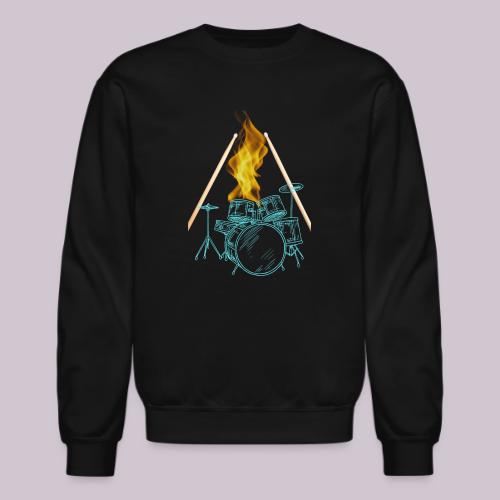 Drums on Fire - Unisex Crewneck Sweatshirt