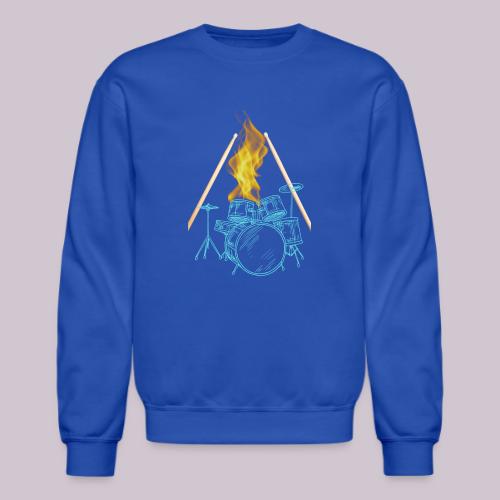 Drums on Fire - Unisex Crewneck Sweatshirt