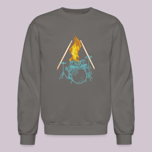 Drums on Fire - Unisex Crewneck Sweatshirt