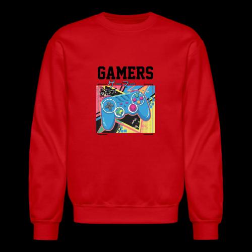 Gamers Start! Retro Japanese Vibe - Unisex Crewneck Sweatshirt