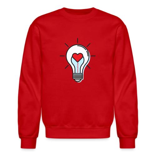 FUMCSD Heart Light Blub with White Bulb - Unisex Crewneck Sweatshirt