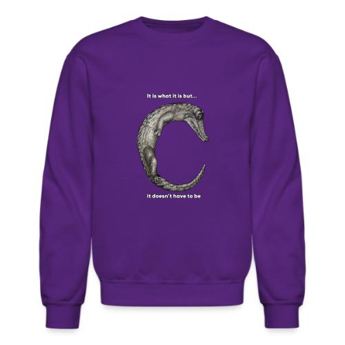 croc with text - Unisex Crewneck Sweatshirt