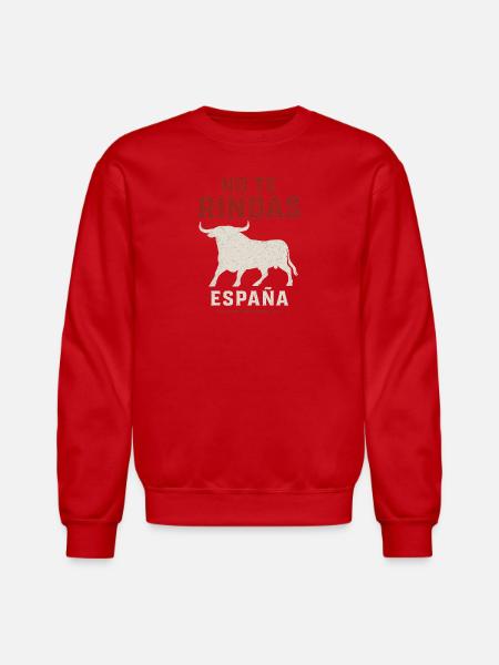 No Te Rindas Espana Bull - Unisex Crewneck Sweatshirt - red