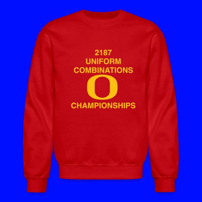 2187 UNIFORM COMBINATIONS O CHAMPIONSHIPS