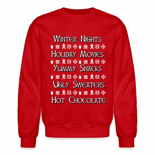 Winter Night Checklist - Unisex Crewneck Sweatshirt