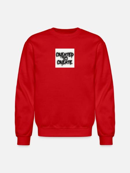 Created to Create - Unisex Crewneck Sweatshirt - red