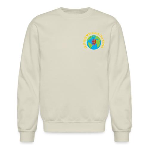 Earth Day Kindness Dragon Gold - Unisex Crewneck Sweatshirt