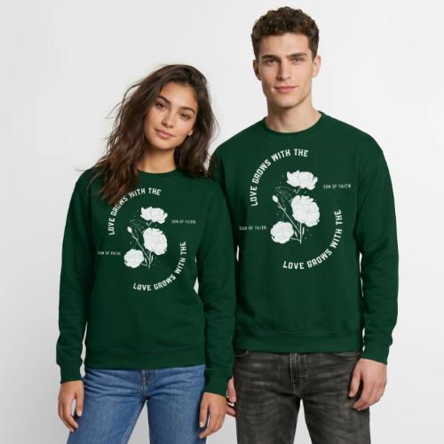 Love Grows With The Sun Of Faith - Unisex Crewneck Sweatshirt