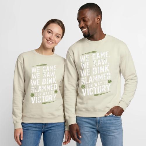 Dink Your Way to Victory! Funny Pickleball Design - Unisex Crewneck Sweatshirt