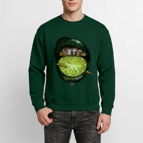Merch of my artwork Lime Lips In My Style - Unisex Crewneck Sweatshirt