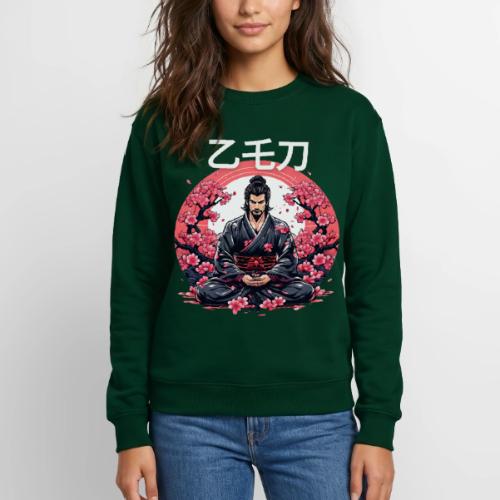 Zen Samurai: Japanese Warrior In Meditation - Unisex Crewneck Sweatshirt