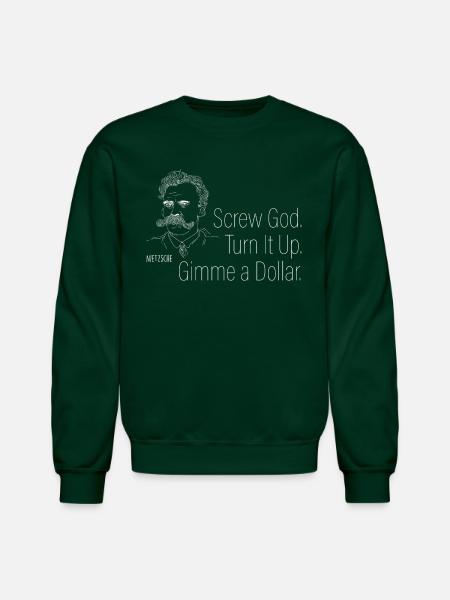 The Friedrich Nietzsche Summary - Unisex Crewneck Sweatshirt - forest green