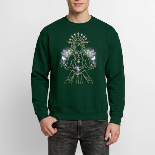 Ancient Butterfly Goddess - Fairytale Design - Unisex Crewneck Sweatshirt