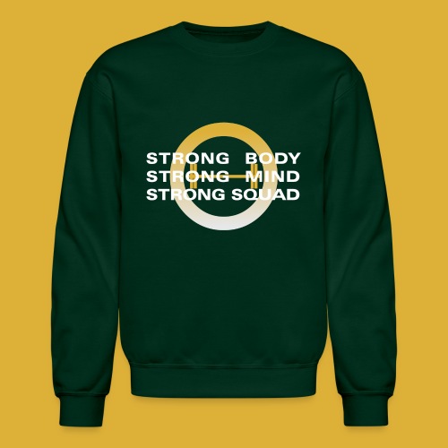 strong mind body squad 2 O logo dark shirt - Unisex Crewneck Sweatshirt