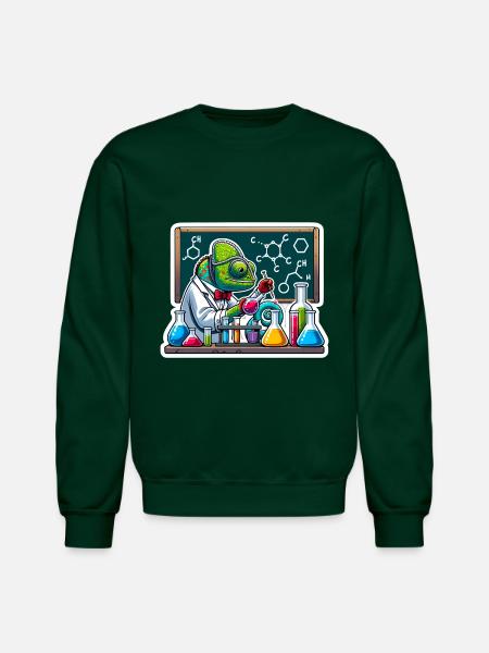 Chemical Chameleon - Unisex Crewneck Sweatshirt - forest green