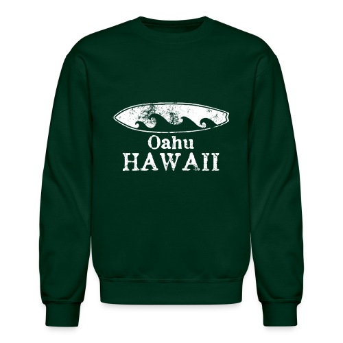 Oahu Hawaii Surfboard Souvenirs Gifts Vacation - Unisex Crewneck Sweatshirt