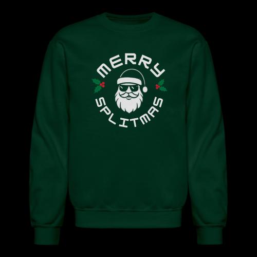 Ho! Ho! Ho! Split Decision Smiling Santa - Unisex Crewneck Sweatshirt