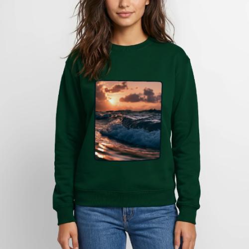 Golden Sunset Ocean Wave - Unisex Crewneck Sweatshirt