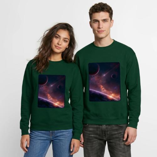 Cosmic Sunset Nebula Space Art - Unisex Crewneck Sweatshirt
