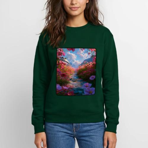 Dreamy Cosmos Valley Landscape Art - Unisex Crewneck Sweatshirt