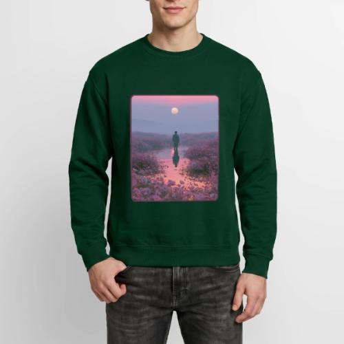 Ethereal Sunset Flower Field Art - Unisex Crewneck Sweatshirt